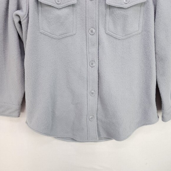 Hilary Radley Women's Button Up Shirt Jacket Blue Shacket Size Large - Picture 7 of 13